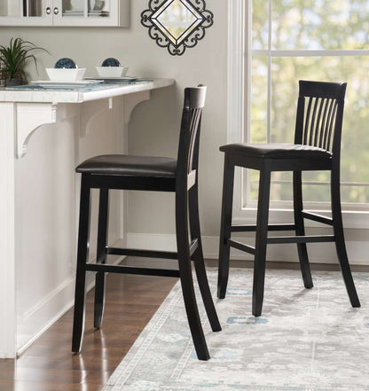 Linon Home Decor - Torino 30 In Craftsman Bar Stool - 01858BLK01U veiw 5
