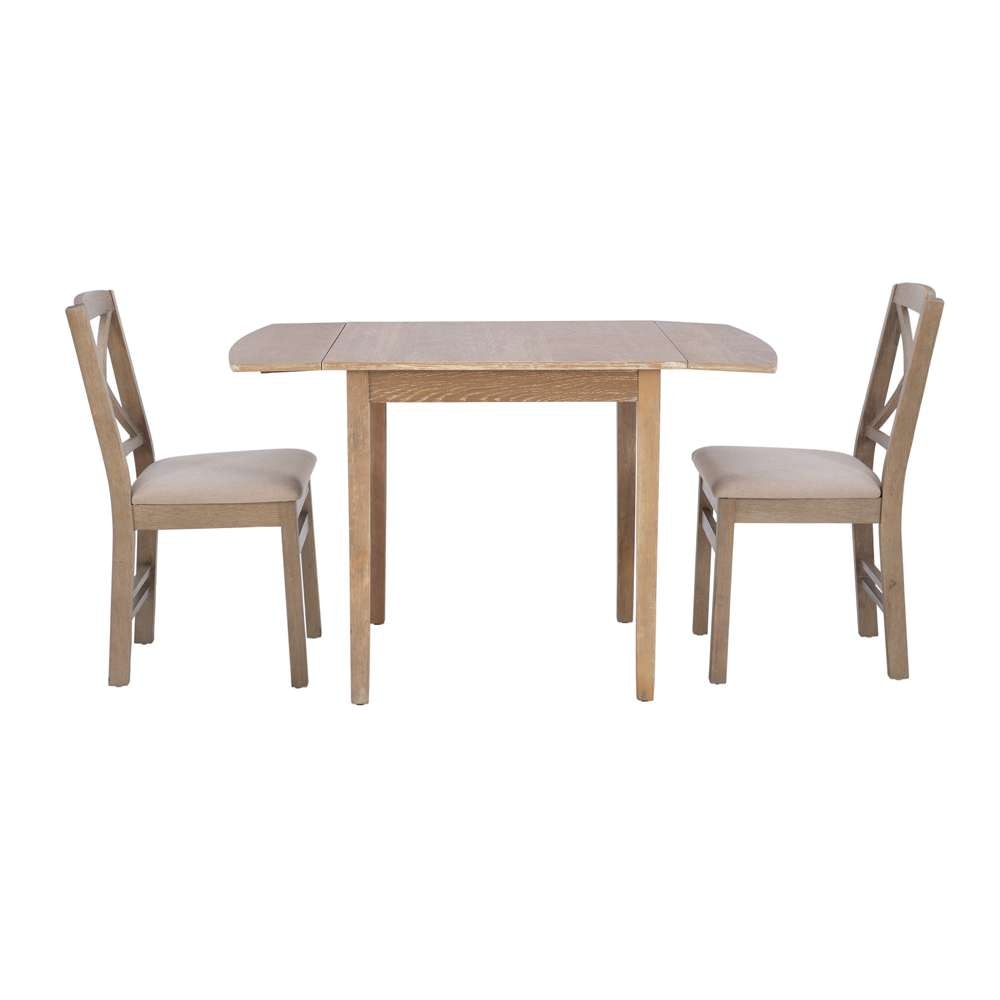 Linon Home Decor - Torino 3Pc Drop Leaf Dining Set Gray - DTS100GWASH3PC view 5