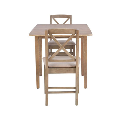 Linon Home Decor - Torino 3Pc Drop Leaf Dining Set Gray - DTS100GWASH3PC view 6