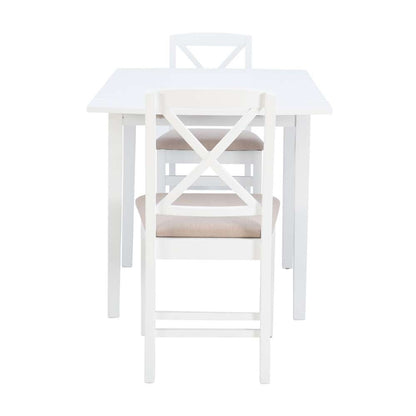 Linon Home Decor - Torino 3Pc Drop Leaf Dining Set White - DTS100WHT3PC veiw 6
