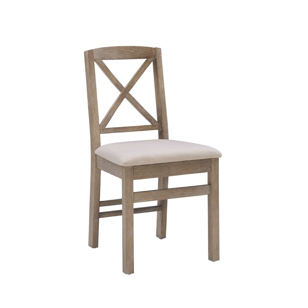 Linon Home Decor - Torino Grey Wash X Back Dining Chair (Set of 2) - 01711GWASH02U veiw 1