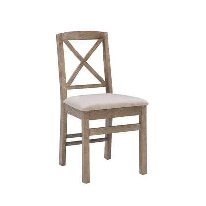 Linon Home Decor - Torino Grey Wash X Back Dining Chair (Set of 2) - 01711GWASH02U veiw 1