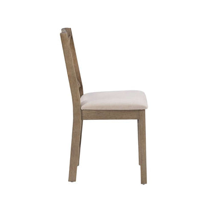 Linon Home Decor - Torino Grey Wash X Back Dining Chair (Set of 2) - 01711GWASH02U veiw 3