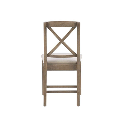 Linon Home Decor - Torino Grey Wash X Back Dining Chair (Set of 2) - 01711GWASH02U veiw 5