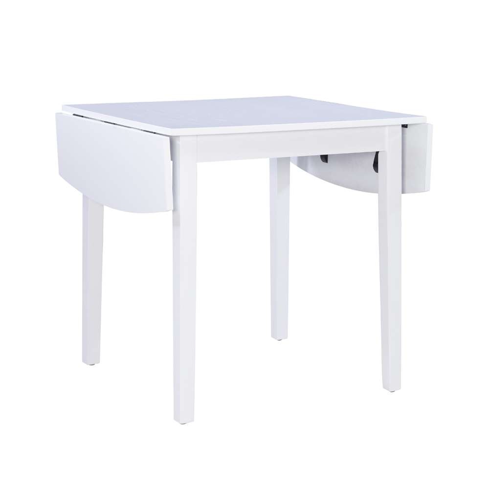 Linon Home Decor - Torino Square Drop Leaf Tbl White - DT100WHT01U view 1