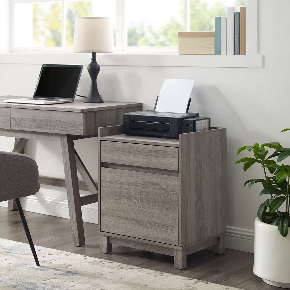 Linon Home Decor - Tracey Filing Cabinet - 69335GRY01U veiw 3