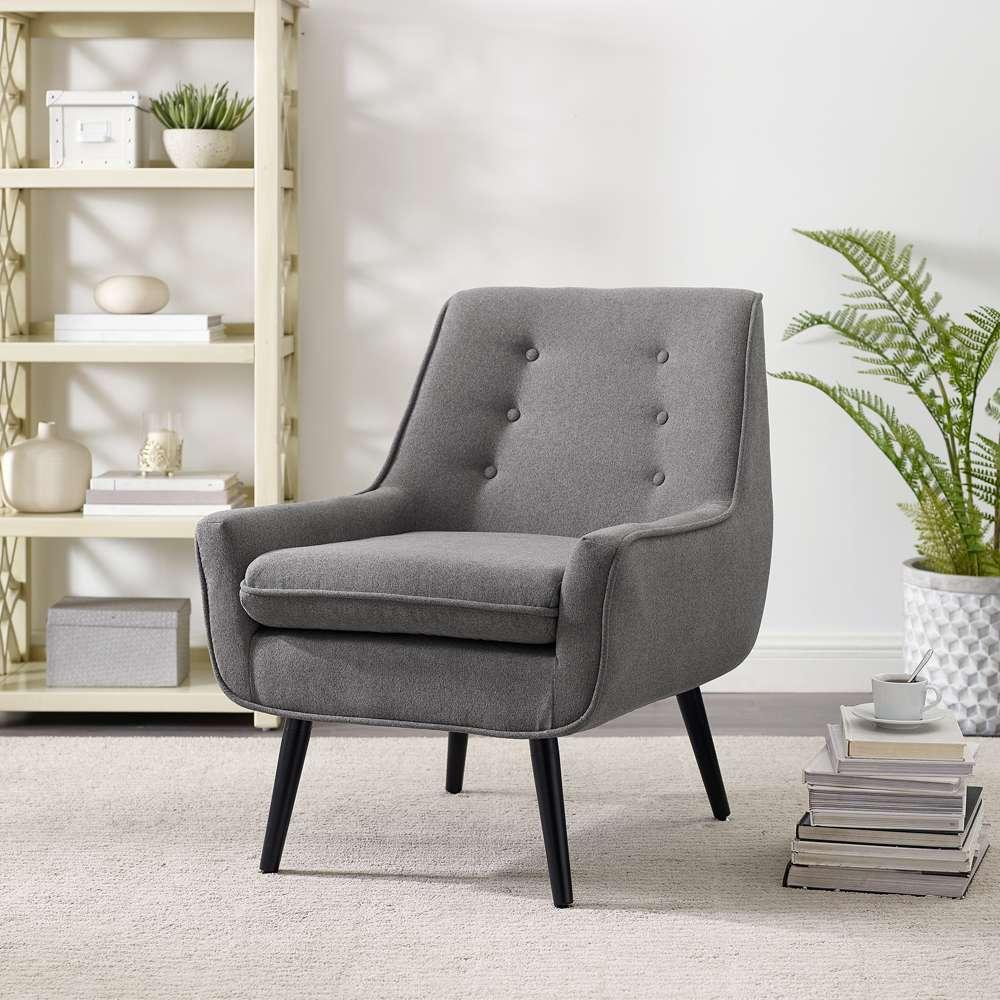 Linon Home Decor - Trelis Chair - Gray Flannel - 368360GRY01U veiw 1