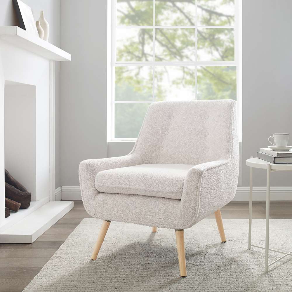 Linon Home Decor - Trelis Chair, Sherpa - CH129FUR01U veiw 6