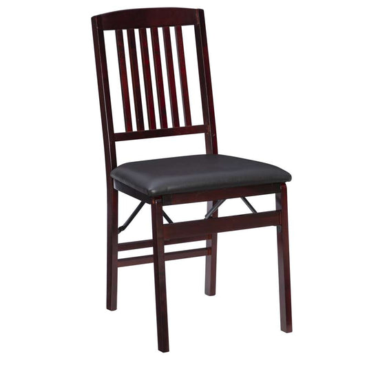 Linon Home Decor - Triena 18 In Mission Back Folding Chair (Set of 2) - 01825ESP-02-AS-U veiw 1