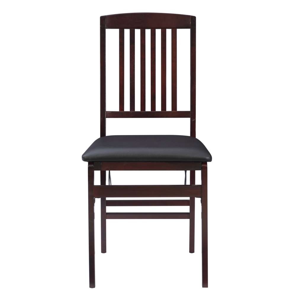 Linon Home Decor - Triena 18 In Mission Back Folding Chair (Set of 2) - 01825ESP-02-AS-U veiw 2