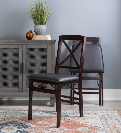 Linon Home Decor - Triena 18 In X Back Folding Chair (Set of 2) - 01826ESP-02-AS-U veiw 6