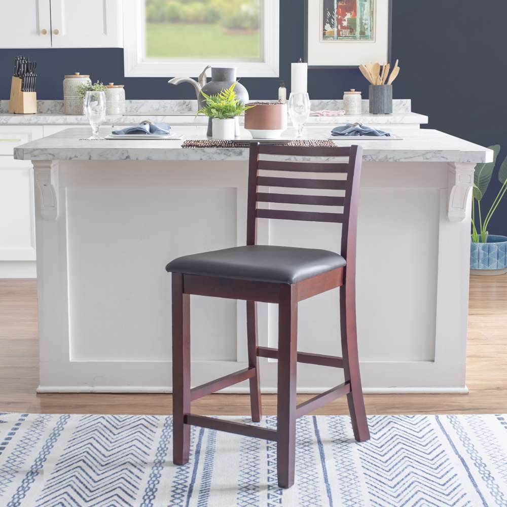 Linon Home Decor - Triena 24 In Ladder Counter Stool - 01863ESP-01-KD-U veiw 6