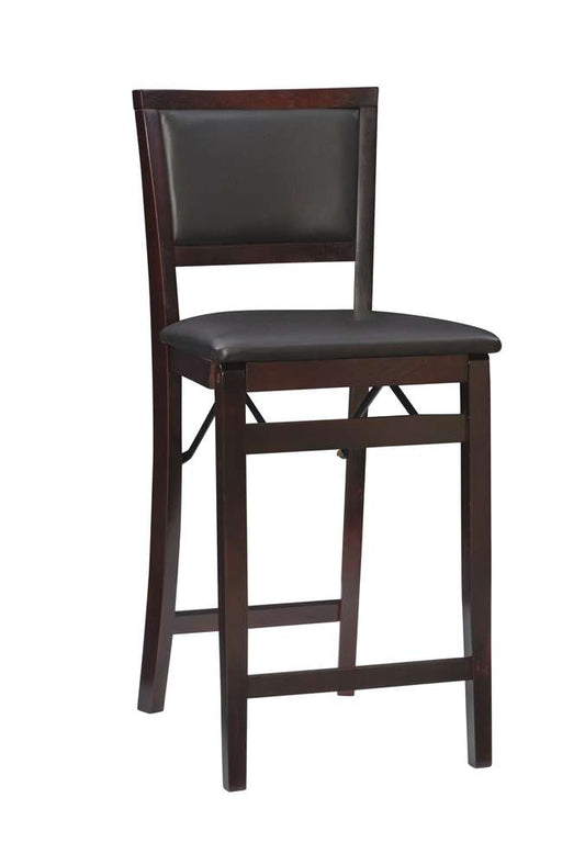 Linon Home Decor - Triena 24 In Pad Back Folding Counter Stool - 01831ESP-01-AS-U veiw 1