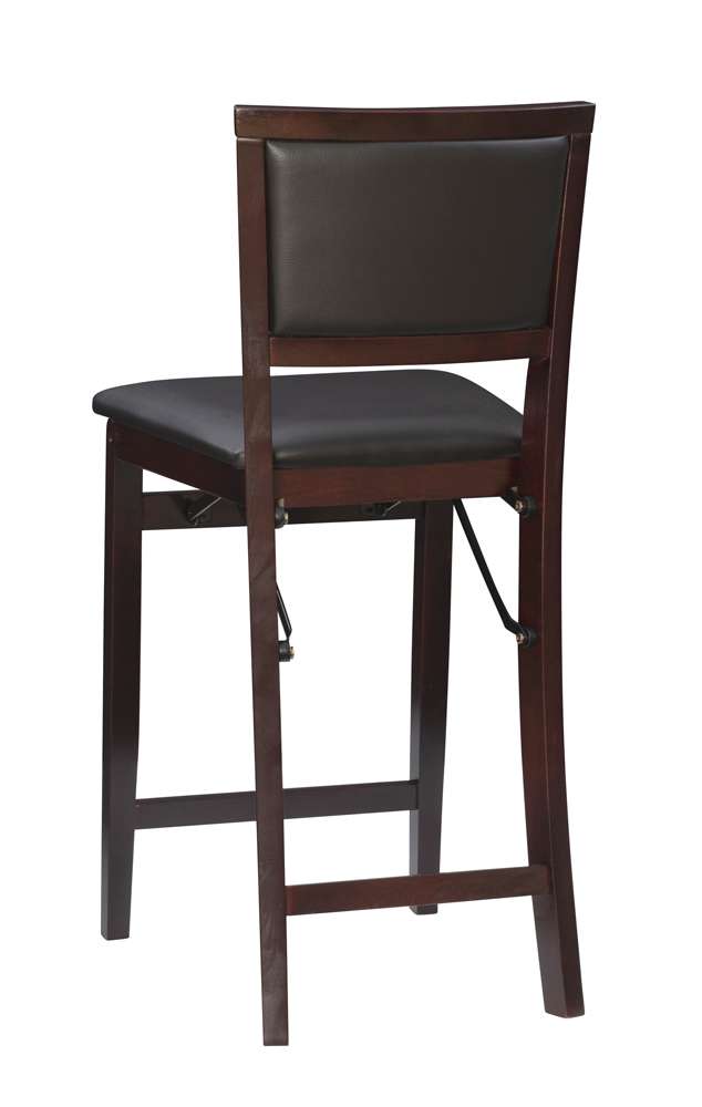 Linon Home Decor - Triena 24 In Pad Back Folding Counter Stool - 01831ESP-01-AS-U veiw 4