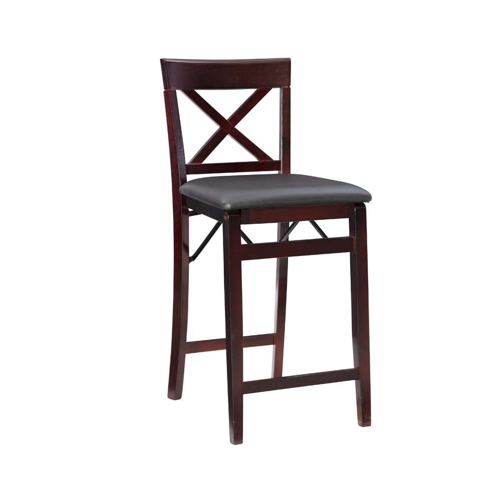 Linon Home Decor - Triena 24 In X Back Folding Counter Stool - 01850ESP01ASU veiw 1