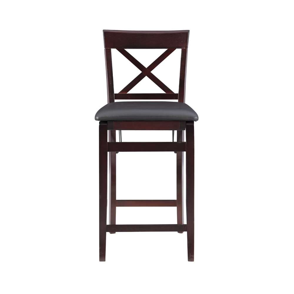 Linon Home Decor - Triena 24 In X Back Folding Counter Stool - 01850ESP01ASU veiw 2