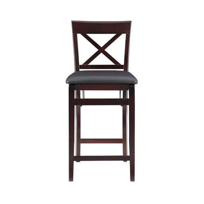 Linon Home Decor - Triena 24 In X Back Folding Counter Stool - 01850ESP01ASU veiw 2