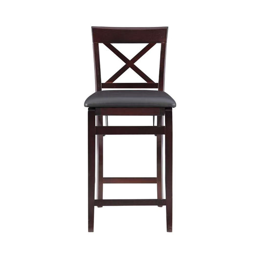 Linon Home Decor - Triena 24 In X Back Folding Counter Stool - 01850ESP01ASU veiw 2