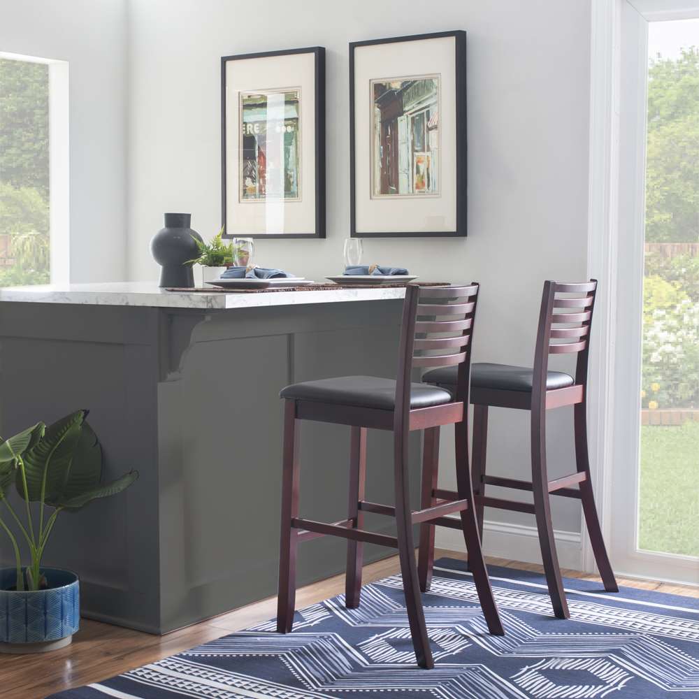 Linon Home Decor - Triena 30 In Ladder Bar Stool - 01864ESP-01-KD-U veiw 5
