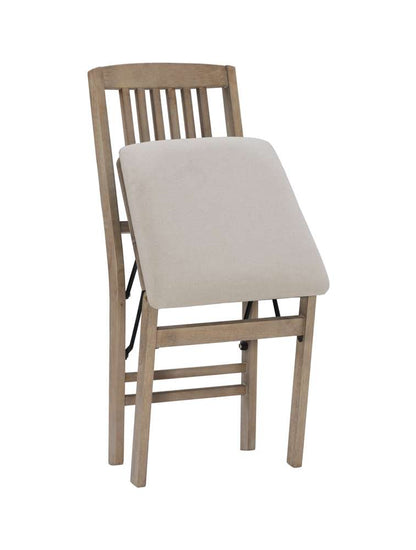 Linon Home Decor - Triena Mission Folding Chairs Grey Wash (Set of 2) - FD32GWASH02ASU veiw 7