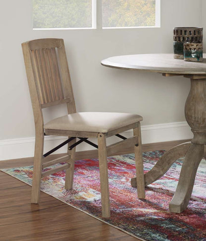 Linon Home Decor - Triena Mission Folding Chairs Grey Wash (Set of 2) - FD32GWASH02ASU veiw 10