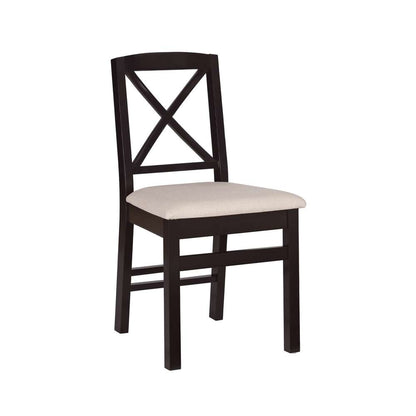 Linon Home Decor - Triena X Back Dining Chair Black (Set of 2) - CH145BLK02U veiw 1