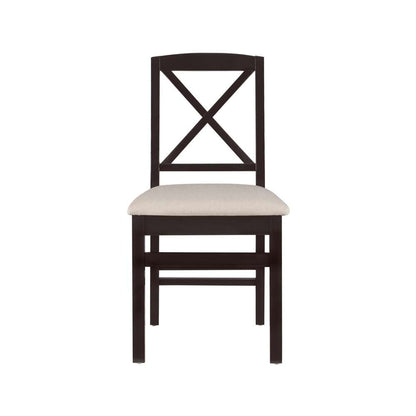 Linon Home Decor - Triena X Back Dining Chair Black (Set of 2) - CH145BLK02U veiw 2