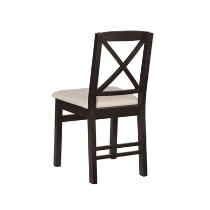 Linon Home Decor - Triena X Back Dining Chair Black (Set of 2) - CH145BLK02U veiw 4