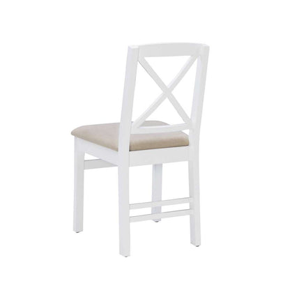 Linon Home Decor - Triena X Back Dining Chair White (Set of 2) - CH145WHT02U veiw 4