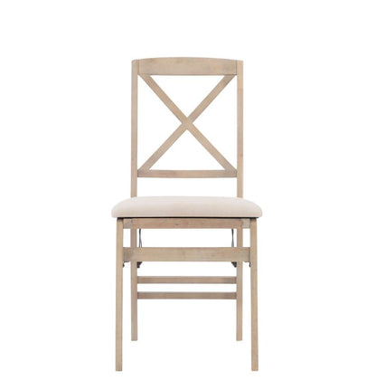 Linon Home Decor - Triena X Back Folding Chairs Grey Wash (Set of 2) - FD37GWASH02ASU veiw 1