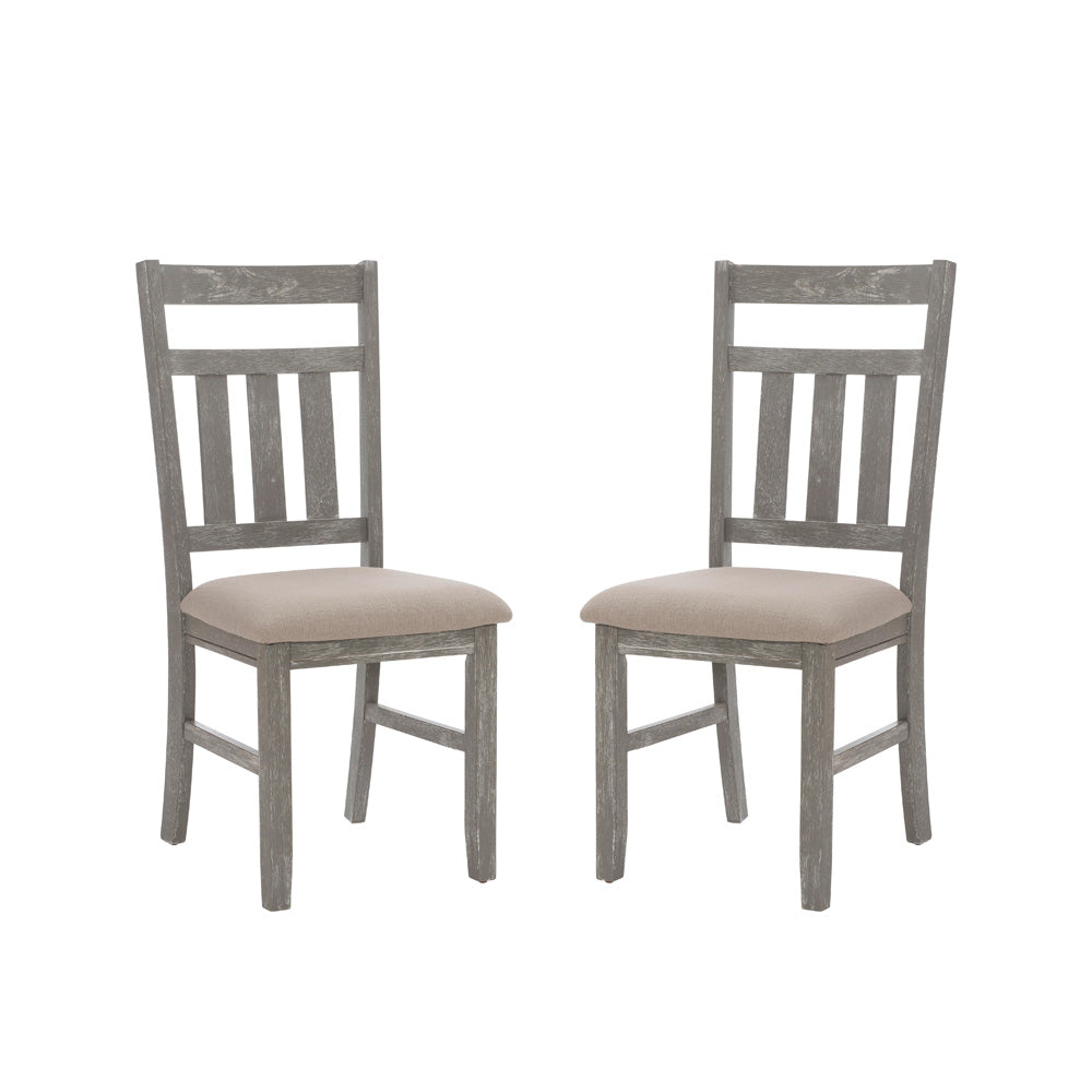 Linon Home Decor - Turino Dining Side Chair, Weathered Gray (Set of 2) - 457-434B view 1
