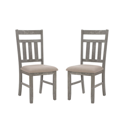 Linon Home Decor - Turino Dining Side Chair, Weathered Gray (Set of 2) - 457-434B view 1
