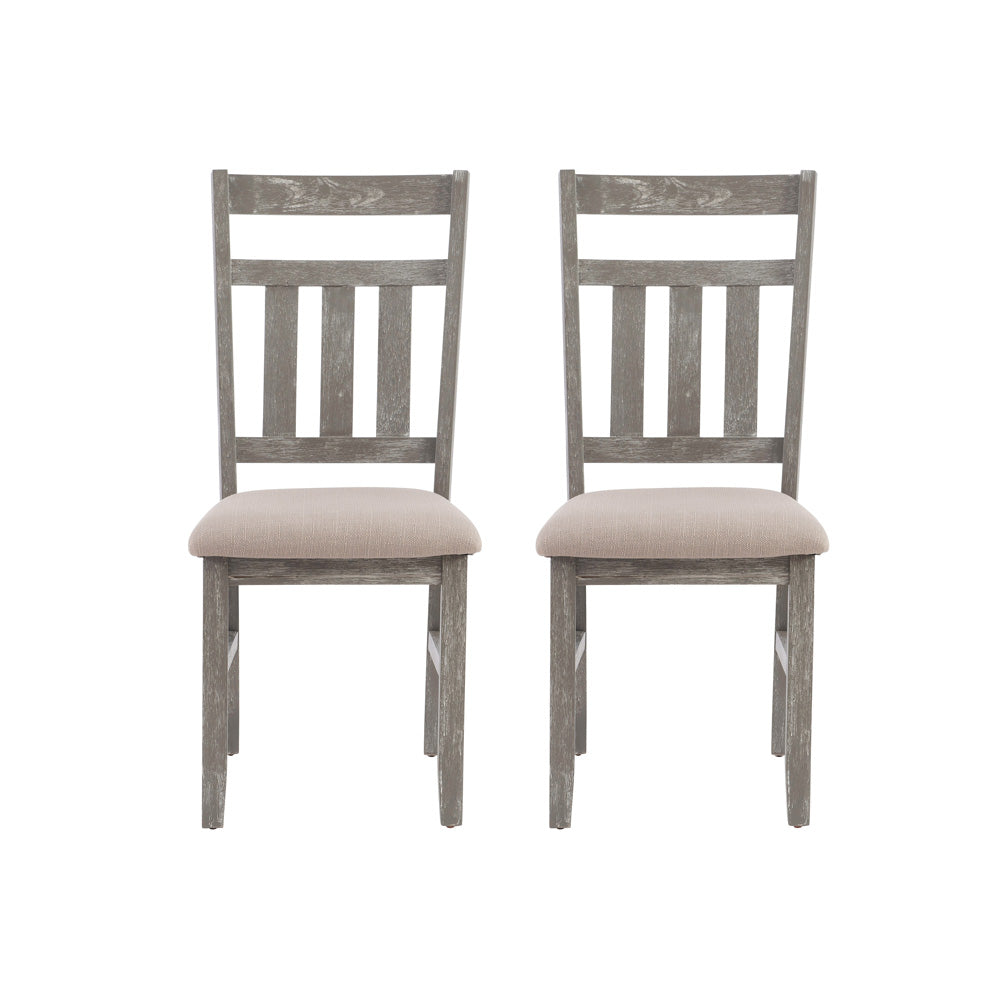 Linon Home Decor - Turino Dining Side Chair, Weathered Gray (Set of 2) - 457-434B view 2