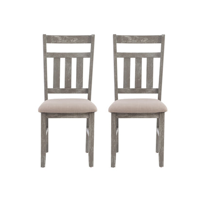 Linon Home Decor - Turino Dining Side Chair, Weathered Gray (Set of 2) - 457-434B view 2