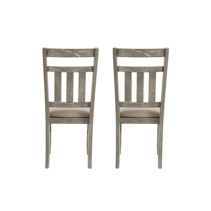 Linon Home Decor - Turino Dining Side Chair, Weathered Gray (Set of 2) - 457-434B view 4