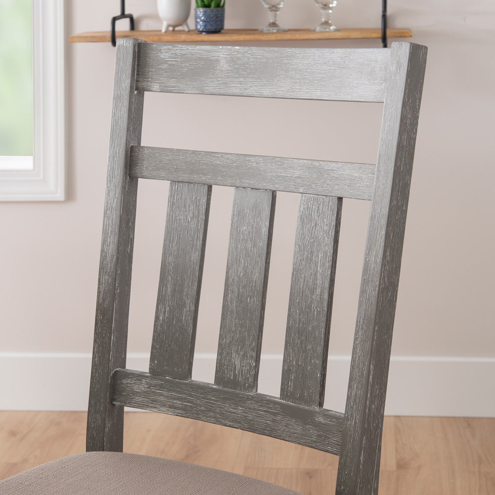 Linon Home Decor - Turino Dining Side Chair, Weathered Gray (Set of 2) - 457-434B view 7