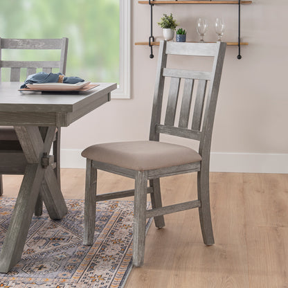 Linon Home Decor - Turino Dining Side Chair, Weathered Gray (Set of 2) - 457-434B view 9