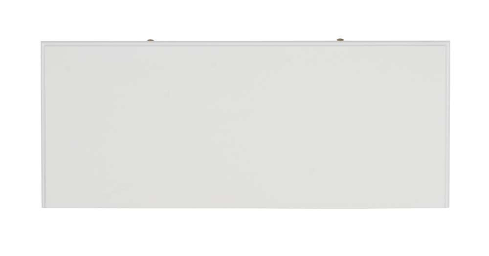 Linon Home Decor - Two-Drawer Campaign Desk, White - AC130DESKWHT veiw 6