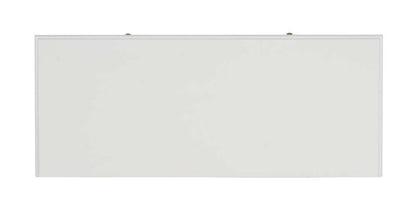 Linon Home Decor - Two-Drawer Campaign Desk, White - AC130DESKWHT veiw 6