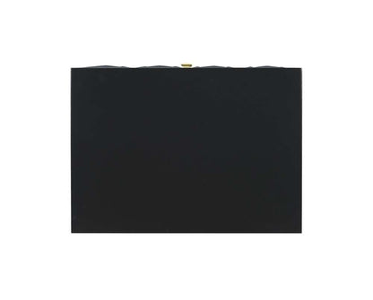 Linon Home Decor - Two Drawer Geo Texture Nightstand Black - BD62BLK01AS veiw 6
