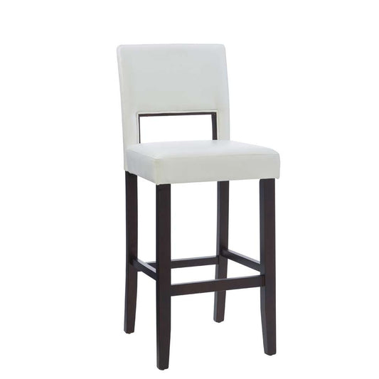 Linon Home Decor - Vega Bar Stool White 30 - 14054WHT-01-KD-U view 1