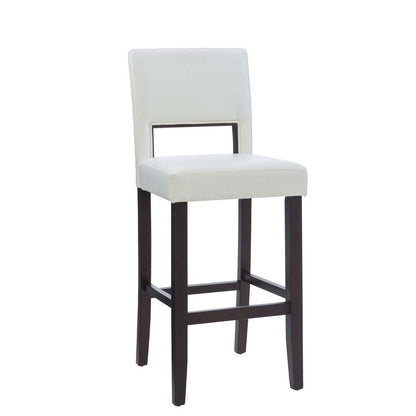 Linon Home Decor - Vega Bar Stool White 30 - 14054WHT-01-KD-U veiw 1