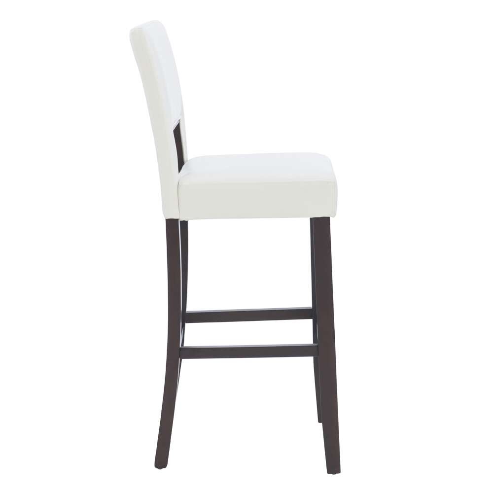 Linon Home Decor - Vega Bar Stool White 30 - 14054WHT-01-KD-U veiw 3