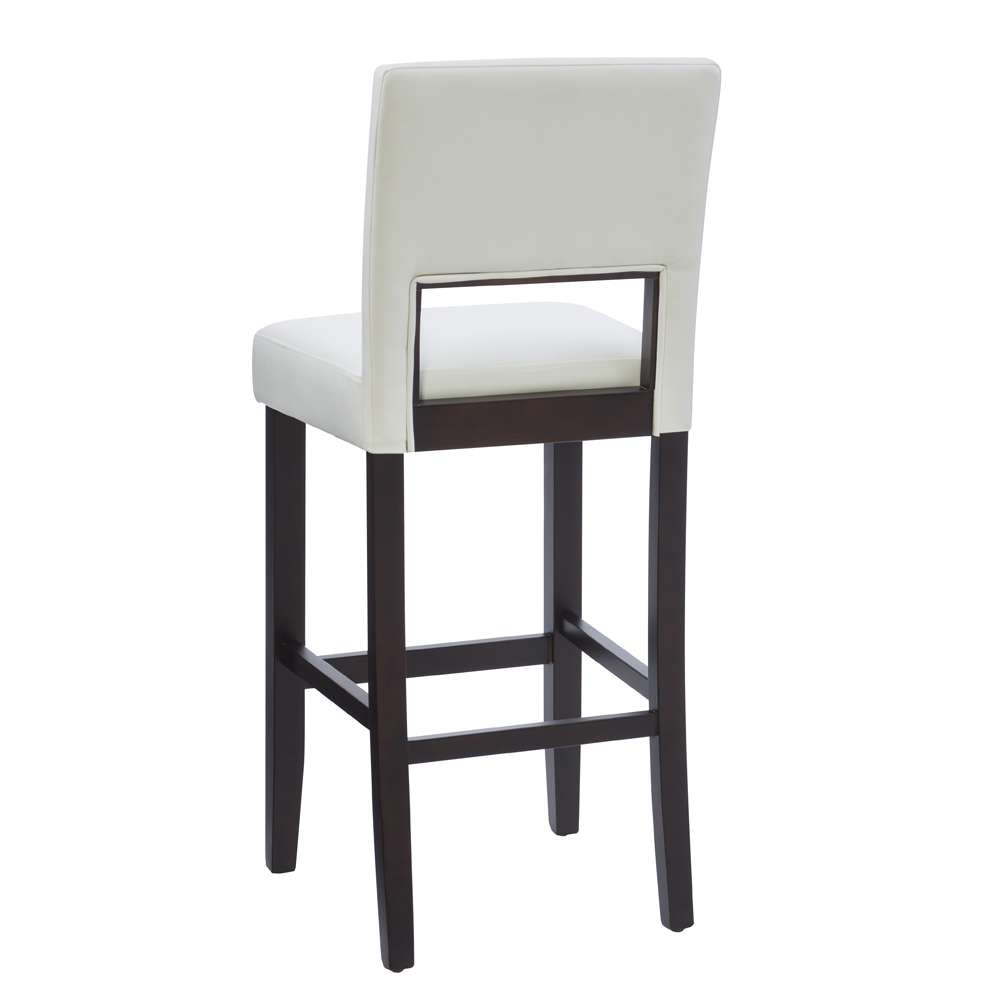 Linon Home Decor - Vega Bar Stool White 30 - 14054WHT-01-KD-U veiw 4