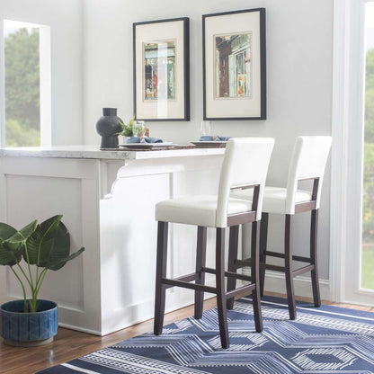 Linon Home Decor - Vega Bar Stool White 30 - 14054WHT-01-KD-U veiw 5