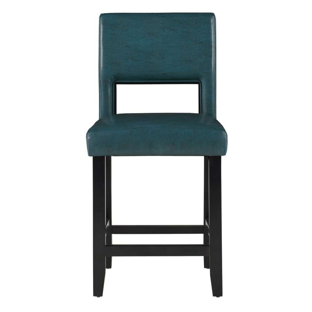 Linon Home Decor - Vega Counter Stool Agean Blue - 14053BLU01U veiw 4