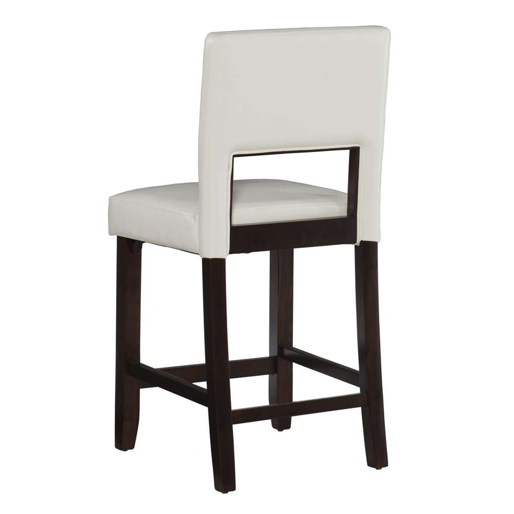 Linon Home Decor - Vega Counter Stool White 24 - 14053WHT-01-KD-U veiw 3