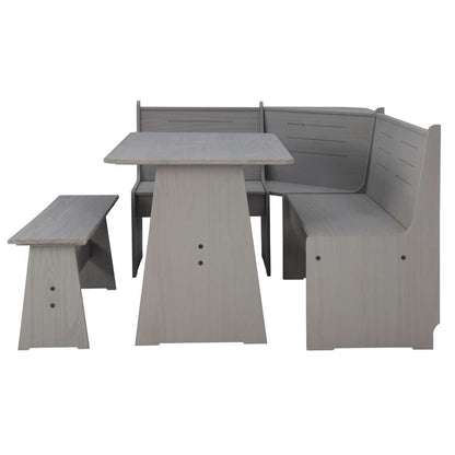 Linon Home Decor - Waldron Corner Nook Set Grey Kit - KNK167GRYABU veiw 3