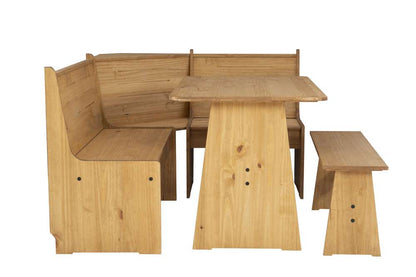 Linon Home Decor - Waldron Corner Nook Set Natural Kit - KNK167NATABU veiw 3