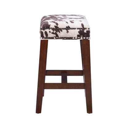 Linon Home Decor - Walt Brown Cow Print Counter Stool - CS099COW01U veiw 3